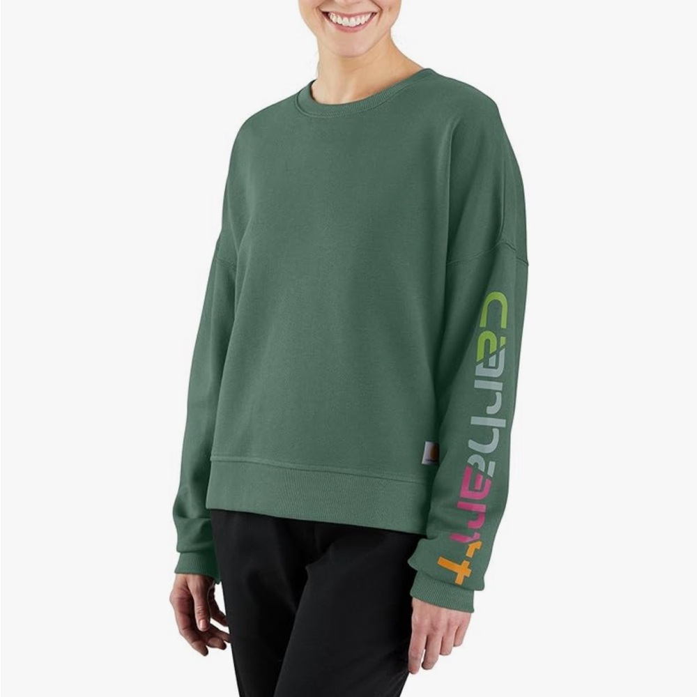 Carhartt Green Crew Neck Sweater - Picture 3 of 3